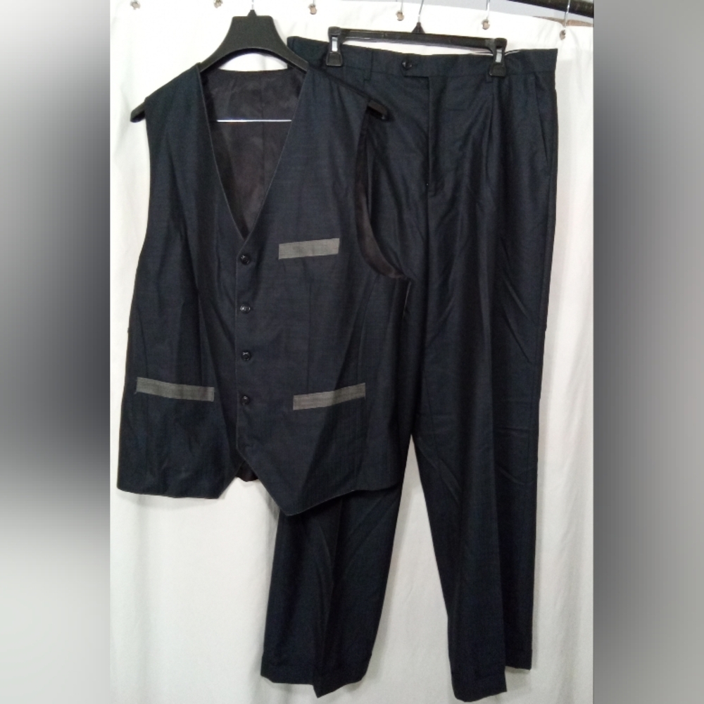 Men's Suit Pants & Vest...Dark Blue
